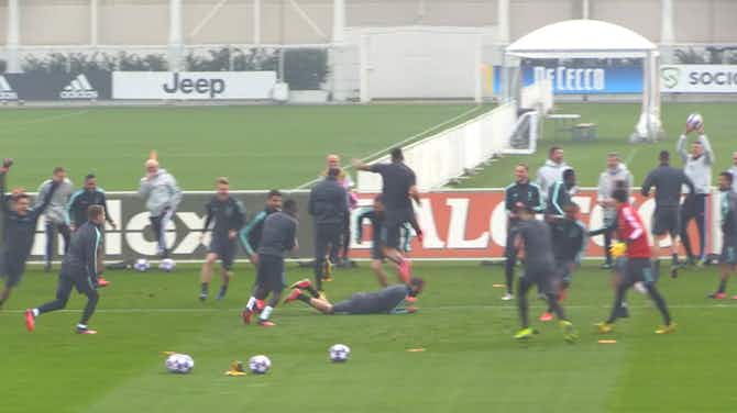 Preview image for Juventus, keep away training ends very badly for Higuain and Ronaldo