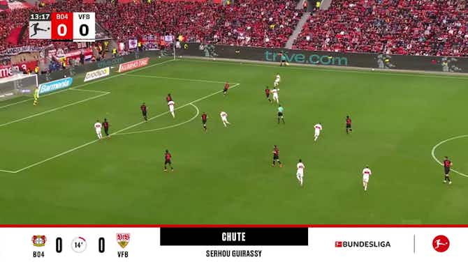 Imagen de vista previa para Bayer Leverkusen - Stuttgart 0 - 0 | CHUTE - Serhou Guirassy