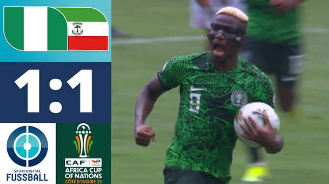 Vorschaubild für Osimhen trifft, aber der Favorit wackelt! Nigeria - Äquatorialguinea 