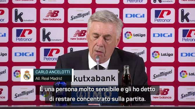 Anteprima immagine per Ancelotti difende Vinicius: "Nessuno lo rispetta"
