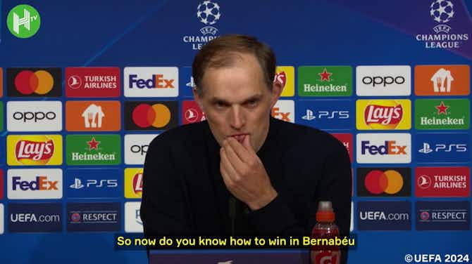 Anteprima immagine per Tuchel embraces the challenge of winning at the Bernabéu, where he won with Chelsea