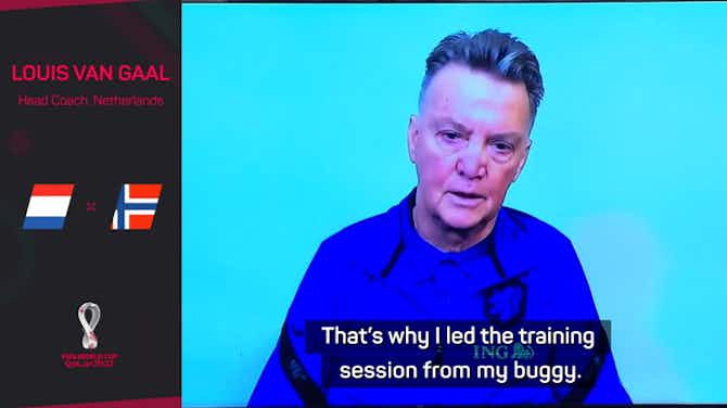 Preview image for 'My brain still works' - Van Gaal after bike injury leaves him in a wheelchair
