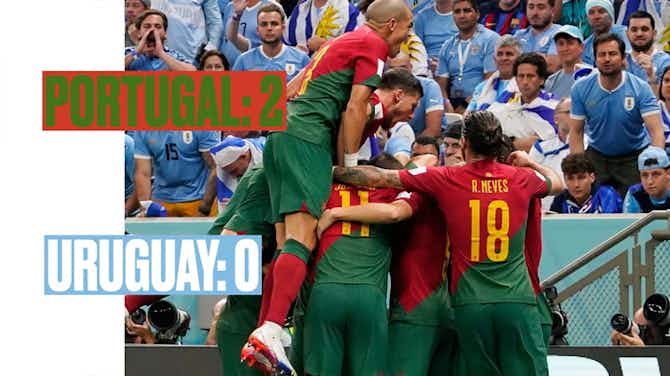 Image d'aperçu pour Bruno Fernandes clinches the qualification: Portugal 2-0 Uruguay