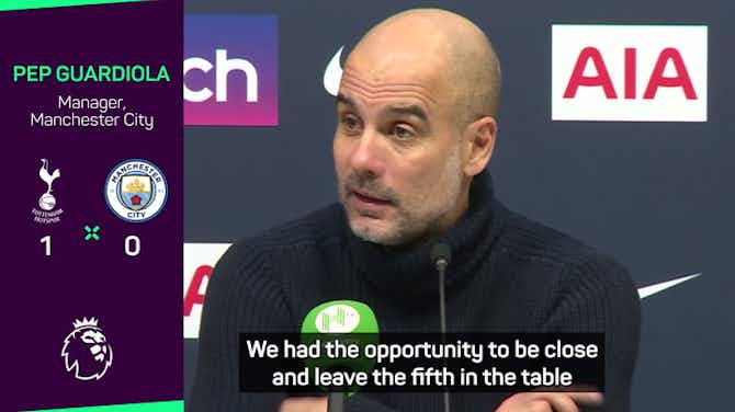 Preview image for Guardiola admits Man City missed an opportunity to catch Arsenal