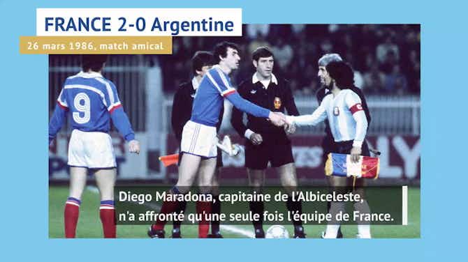 Image d'aperçu pour International - Diego Maradona, ses 5 matches contre des Français