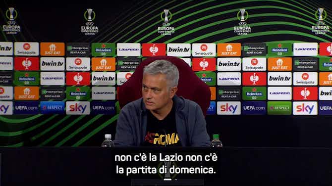 Anteprima immagine per Mourinho: "Vitesse più importante del derby. Pochi gol? Non abbiamo Lewandowski"