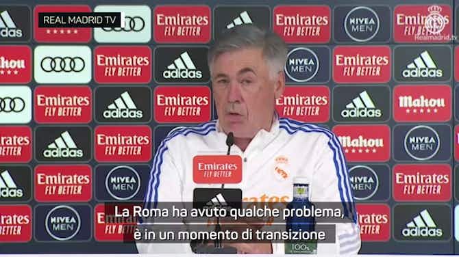 Anteprima immagine per  Ancelotti: "Inter completa, Mourinho ha portato a Roma entusiasmo"