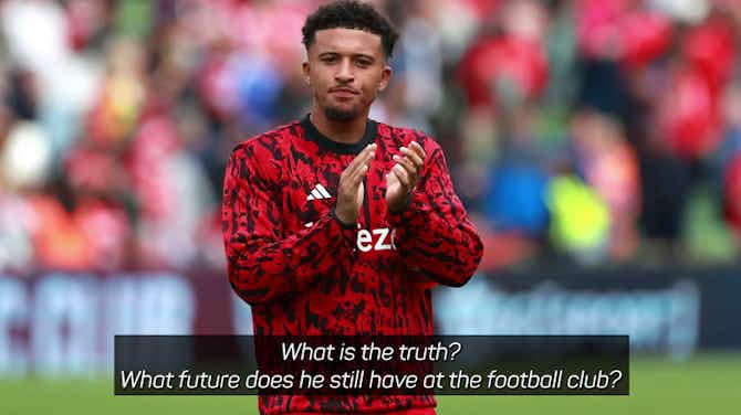 Anteprima immagine per Ten Hag speaks about Sancho's future at Manchester United