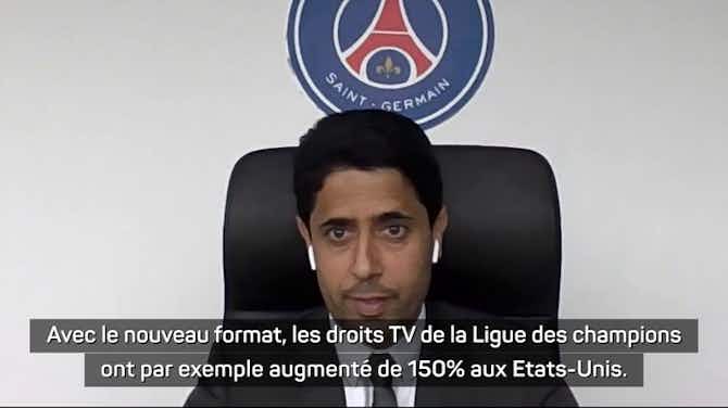 Image d'aperçu pour PSG - Al-Khelaïfi contre la Super Ligue : "Il faut respecter l'écosystème du football"