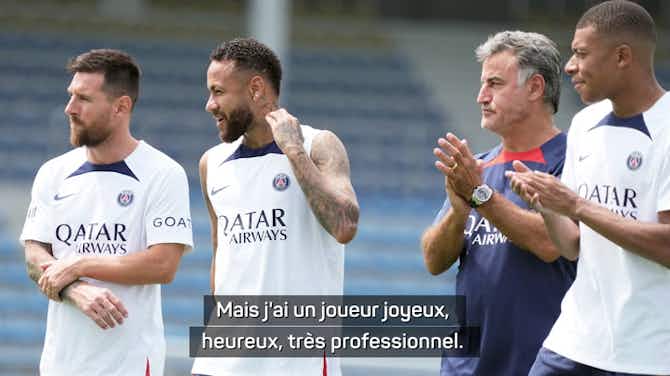 Image d'aperçu pour Trophée des champions - Pour Galtier, Neymar est un joueur "joyeux, heureux, très professionnel et de classe mondiale"