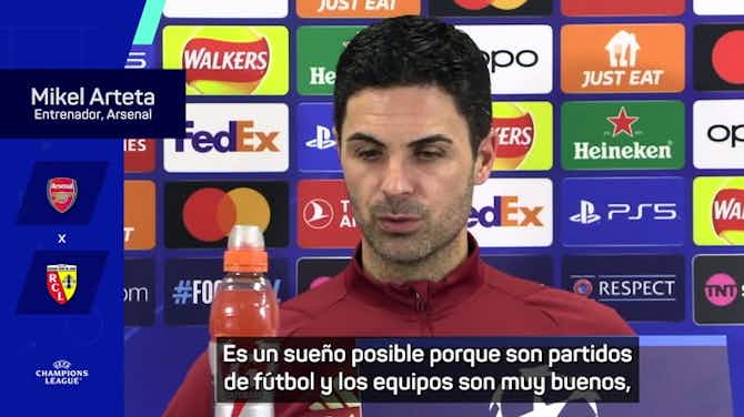 Anteprima immagine per Arteta: "Con excepción del Real Madrid, para el resto ganar la Champions es un sueño"
