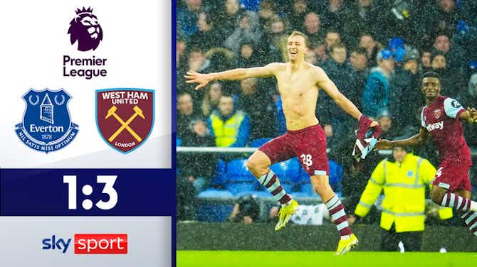 Image d'aperçu pour Nach 1:0: Hammers mit Auswärtssieg in der Nachspielzeit | Everton - West Ham | Highlights - PL 23/24