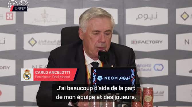 Image d'aperçu pour Supercoupe d'Espagne - Ancelotti : "Je suis sur un nuage aujourd'hui"