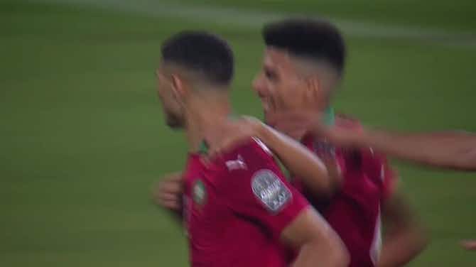 Vorschaubild für Hakimis Traumtor rettet Marokko Platz eins | Highlights: Gabun - Marokko 2:2