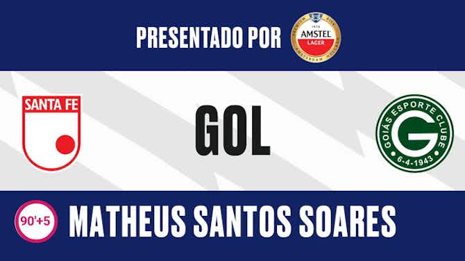 Imagen de vista previa para Santa Fe - Goiás 1 - 2 | GOL - Matheus Santos Soares