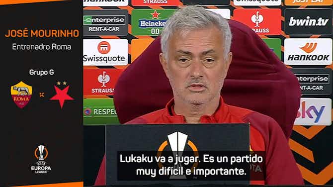 Imagen de vista previa para Mourinho: "Lukaku jugará; sin Dybala y Pellegrini es aún más importante"