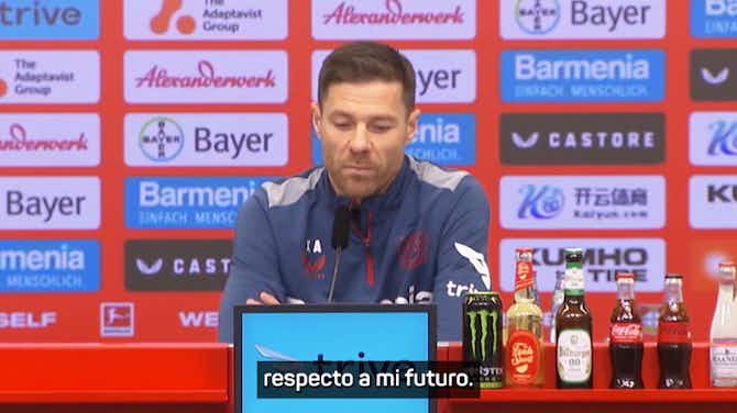 Vorschaubild für Xabi Alonso anuncia su decisión de quedarse en Leverkusen: "Siento que mi trabajo no está acabado aquí"