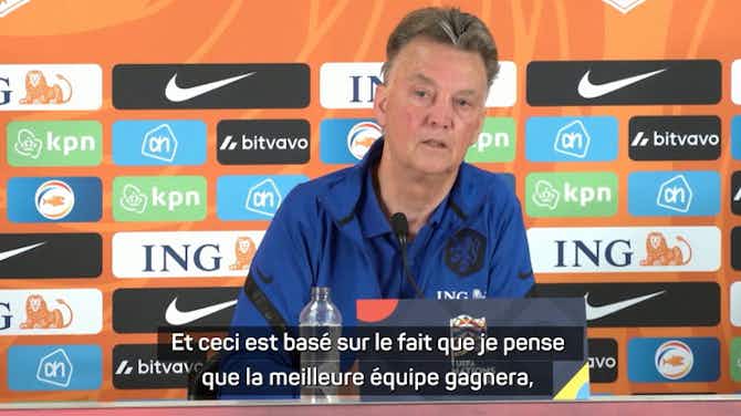 Image d'aperçu pour Pays-Bas - Van Gaal pense que la Belgique comme les Pays-Bas peuvent gagner la Coupe du monde