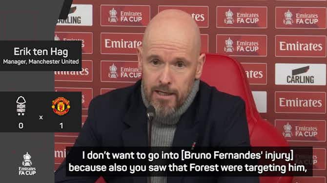 Preview image for Ten Hag slams 'pathetic' criticism of Bruno Fernandes