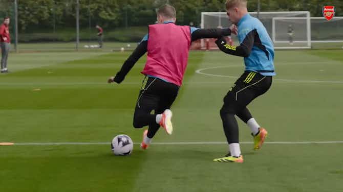 Image d'aperçu pour Arsenal's high-intensity training before North London Derby