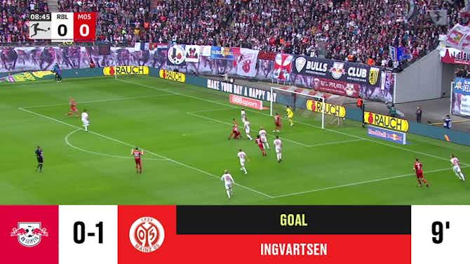 Imagem de visualização para RB Leipzig - Mainz 0 - 1 | Golo - Marcus Ingvartsen