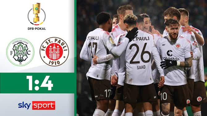 Vorschaubild für FC 08 Homburg - FC St. Pauli | Highlights - Achtelfinale | DFB Pokal 2023/24