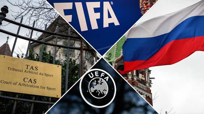 Vorschaubild für Einspruch gegen FIFA- und UEFA-Sperren: Russland zieht vor den CAS