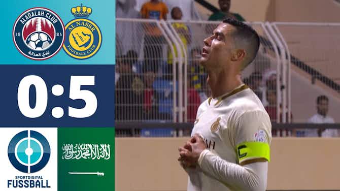 Vorschaubild für CR7 wieder mit Doppelpack! Ronaldo und Talisca glänzen bei Al-Nassr-Gala! | Al-Adalah FC - Al-Nassr