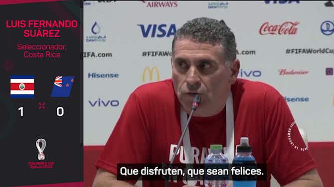 Imagen de vista previa para Luis Fernando Suárez: "Costa Rica clasificó al Mundial, el país merece ser más feliz"