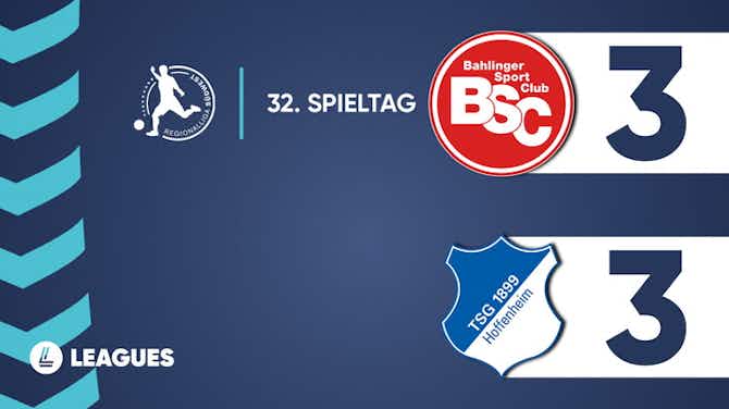 Vorschaubild für Regionalliga Südwest: Bahlinger SC 3:3 TSG Hoffenheim II