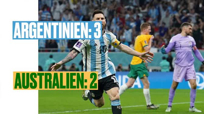Anteprima immagine per Argentinien schlägt Australien und trifft im Viertelfinale auf die Niederlande