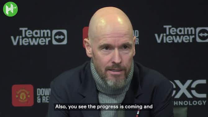 Preview image for Ten Hag on Hojlund, Garnacho and Mainoo: 'They enjoy to play football'
