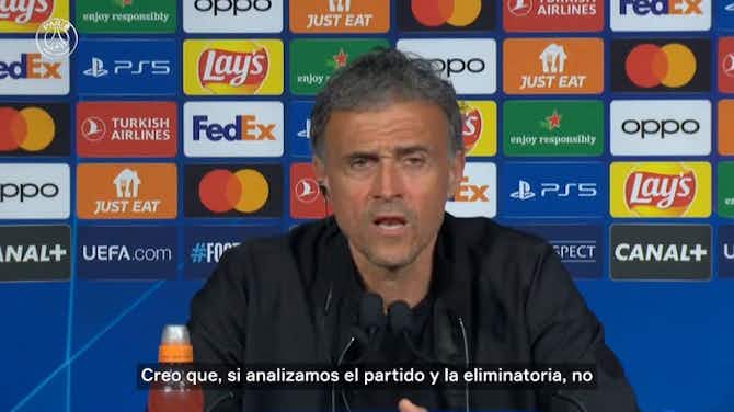 Vorschaubild für Luis Enrique: 'El fútbol no ha sido justo con nosotros'