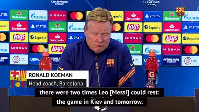 Preview image for Koeman defends decision to rest Messi