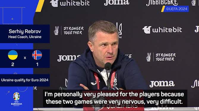 Preview image for Rebrov says Ukraine players felt pressure to deliver for their war-hit country