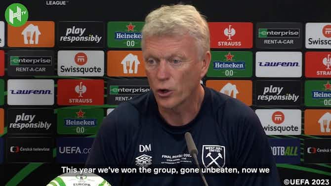 Vorschaubild für David Moyes reacts to West Ham's European success