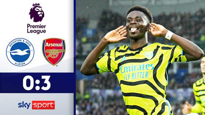 Vorschaubild für Dominante Gunners vorübergehend wieder auf 1! | Brighton - Arsenal | Highlights - Premier League