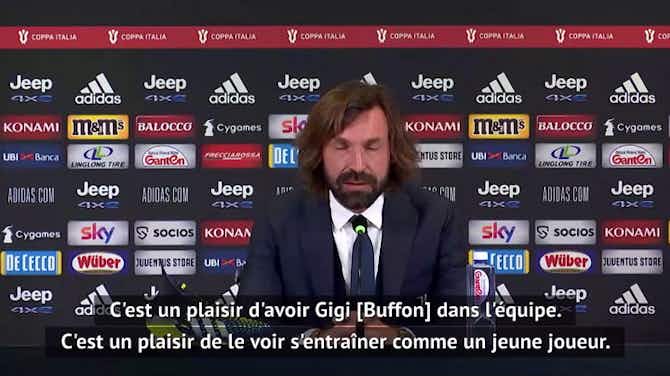 Image d'aperçu pour Quarts - Pirlo : "Buffon est toujours l'un des meilleurs gardiens du monde"