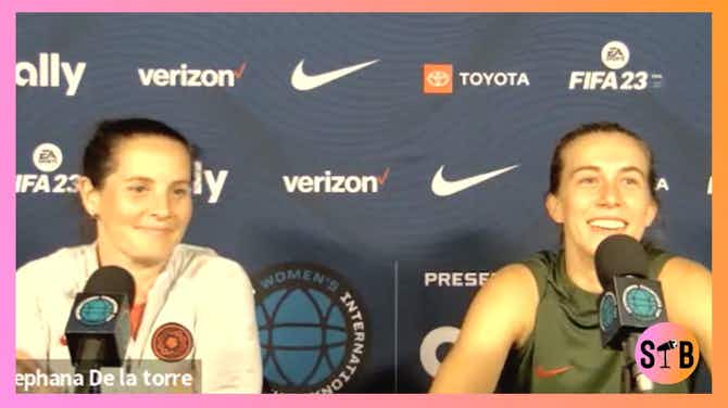 Preview image for HC + Sam Coffey | Thorns vs Chelsea Pre-Match Press Conference #WICC2022
