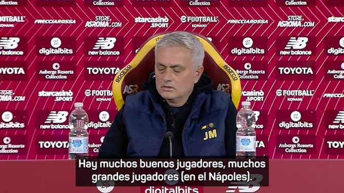 Imagen de vista previa para Mourinho: "El Nápoles es un gran equipo, pero no tiene un jugador como Dybala"