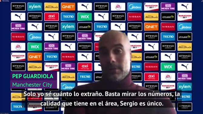 Imagen de vista previa para Guardiola, sobre Agüero: "Sergio es único"