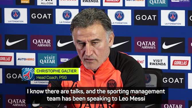 Preview image for Galtier refuses to speak to Messi about new PSG contract