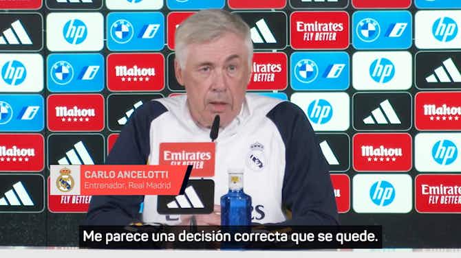 Image d'aperçu pour Ancelotti, sobre la continuidad de Xavi: "Cambiar de opinión es lícito, está permitido"