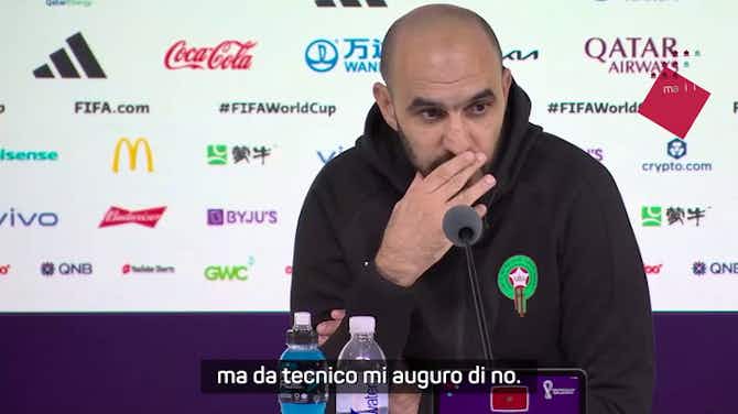 Anteprima immagine per Marocco, parla il ct Regragui: "Spero che Ronaldo non giochi"