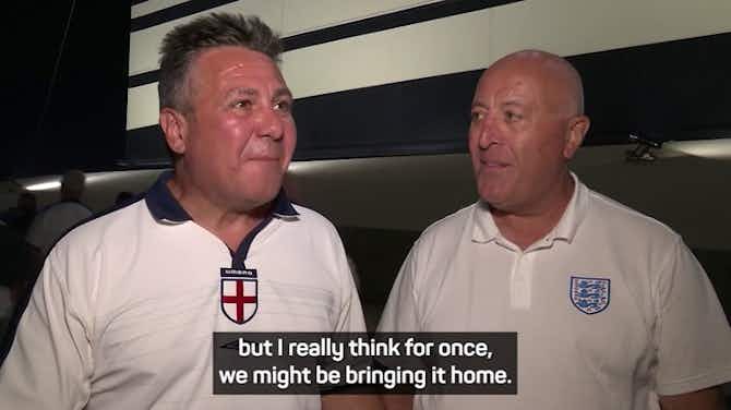 Vorschaubild für 'We might be bringing it home' - England fans delight at 3-0 win over Senegal
