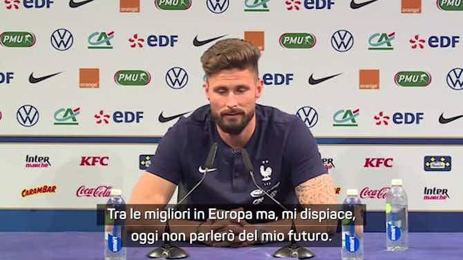 Anteprima immagine per Giroud allo scoperto: "Il Milan è un grande club"