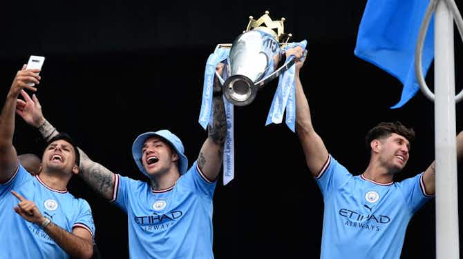Vorschaubild für Große Titelfeier in Manchester: City bejubelt achte Meisterschaft