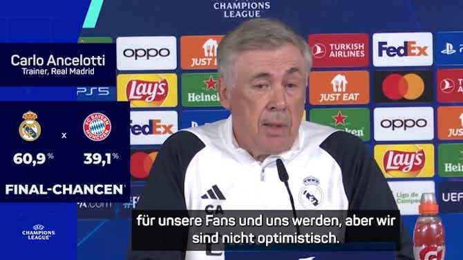 Image d'aperçu pour Ancelotti vor Bayern: "Wir sind nicht optimistisch"