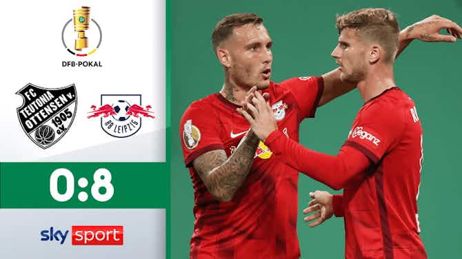 Vorschaubild für DFB Pokal Highlights: Werner überragt bei Leipzigs Acht-Tore-Gala