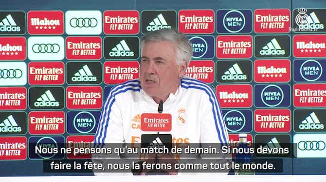 Image d'aperçu pour 34e j. - Ancelotti toujours focus : "Nous n'avons rien organisé pour célébrer le titre"